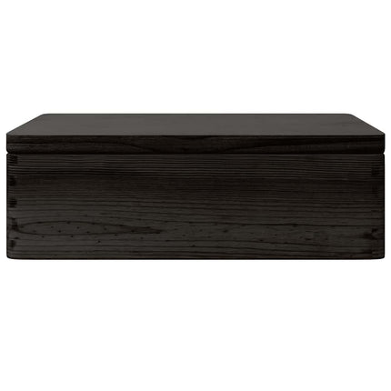 Houten Kist Met Deksel&Handvatten 40X30X13Cm Grenenhout - XdropX