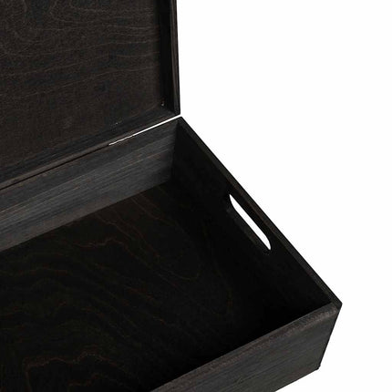 Houten Kist Met Deksel&Handvatten 40X30X13Cm Grenenhout - XdropX