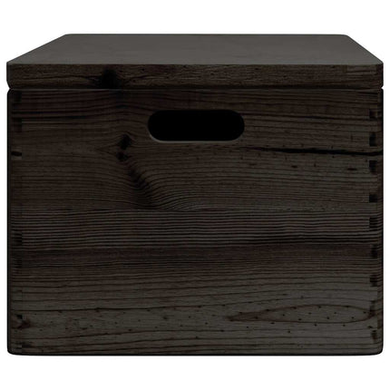Houten Kist Met Deksel&Handvatten 40X30X23Cm Grenenhout - XdropX