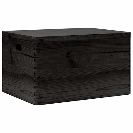 Houten Kist Met Deksel&Handvatten 40X30X23Cm Grenenhout - XdropX
