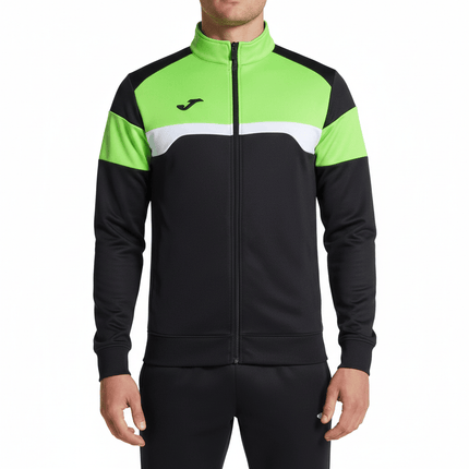 Danubio III Elite training Tracksuit European Style Slim-Fit - Black/Fluo Green - Joma-0