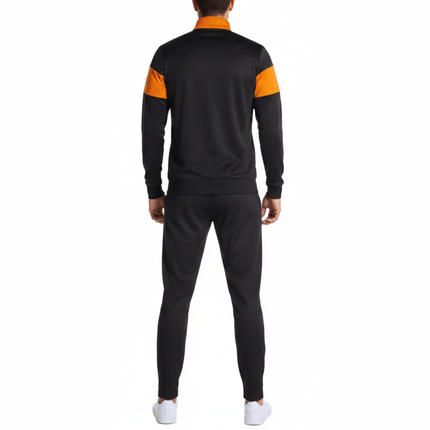 Danubio III Elite training Tracksuit European Style Slim-Fit - Black/Orange - Joma-1