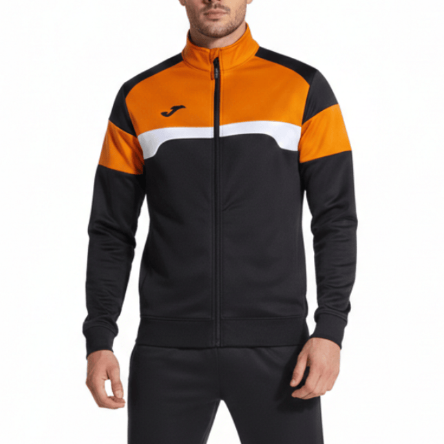 Danubio III Elite training Tracksuit European Style Slim-Fit - Black/Orange - Joma-0