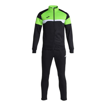 Danubio III Elite training Tracksuit European Style Slim-Fit - Black/Fluo Green - Joma-2
