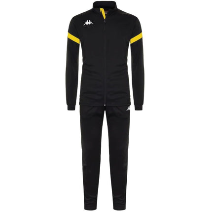 Dalcito premium Tracksuit Italian Slim-Fit Training/Casual Set - Black/Yellow - Kappa-4