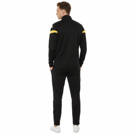 Dalcito premium Tracksuit Italian Slim-Fit Training/Casual Set - Black/Yellow - Kappa-2