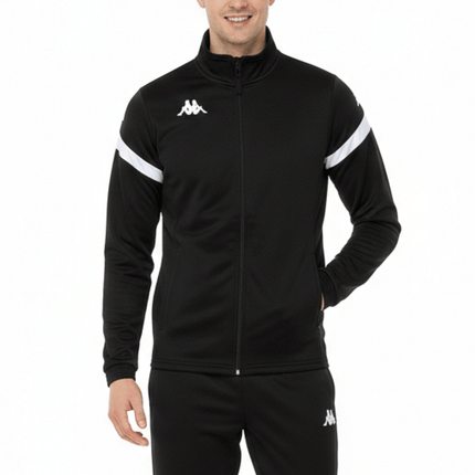 Dalcito premium Tracksuit Italian Slim-Fit Training/Casual Set - Black/White - Kappa-0