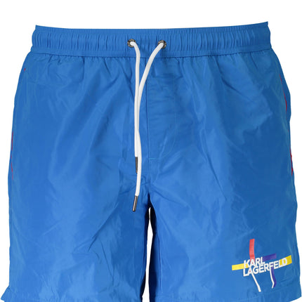 KARL LAGERFELD BEACHWEAR SWIMSUIT BOTTOM MEN BLUE-0