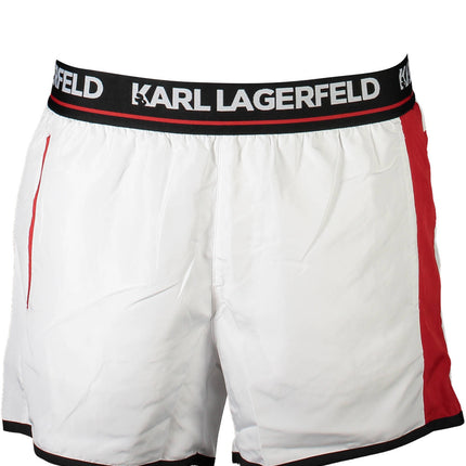 KARL LAGERFELD BEACHWEAR SWIMSUIT BOTTOM MEN WHITE-0