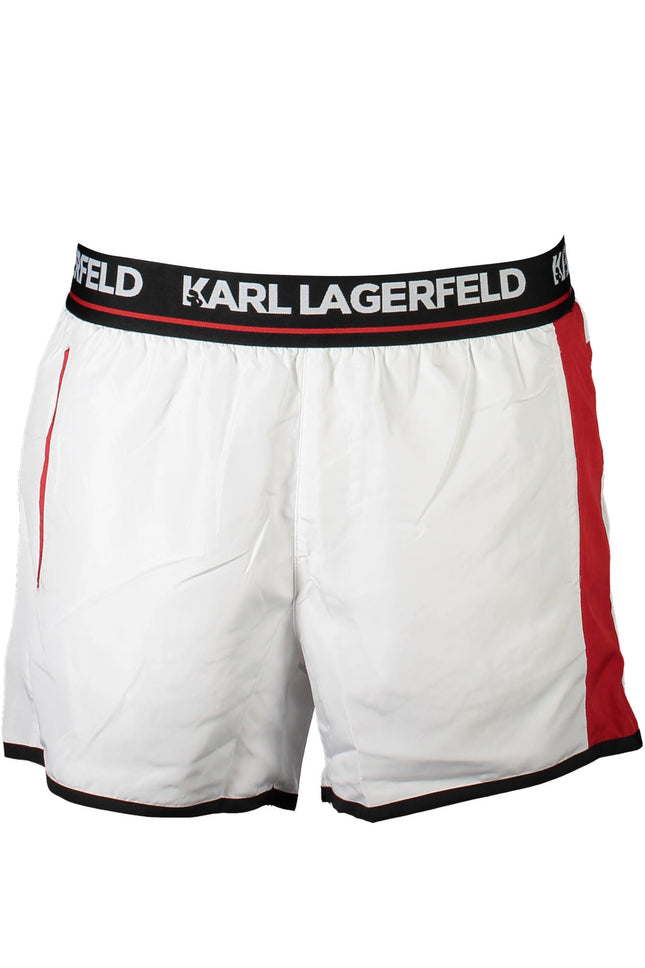 KARL LAGERFELD BEACHWEAR SWIMSUIT BOTTOM MEN WHITE-0