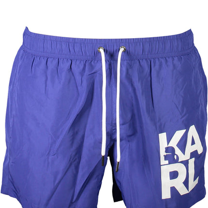 KARL LAGERFELD BEACHWEAR SWIMSUIT BOTTOM MEN BLUE-0