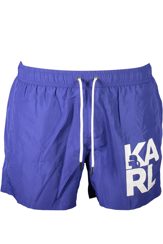 KARL LAGERFELD BEACHWEAR SWIMSUIT BOTTOM MEN BLUE-0