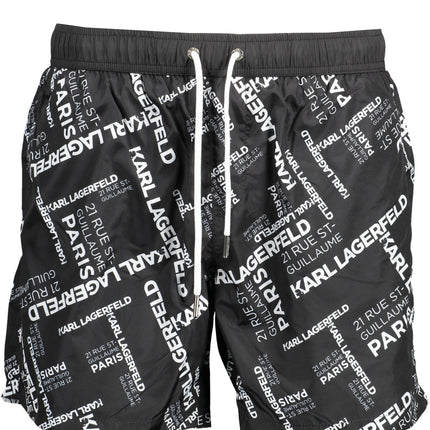 KARL LAGERFELD BEACHWEAR COSTUME PARTS UNDER MAN BLACK-0