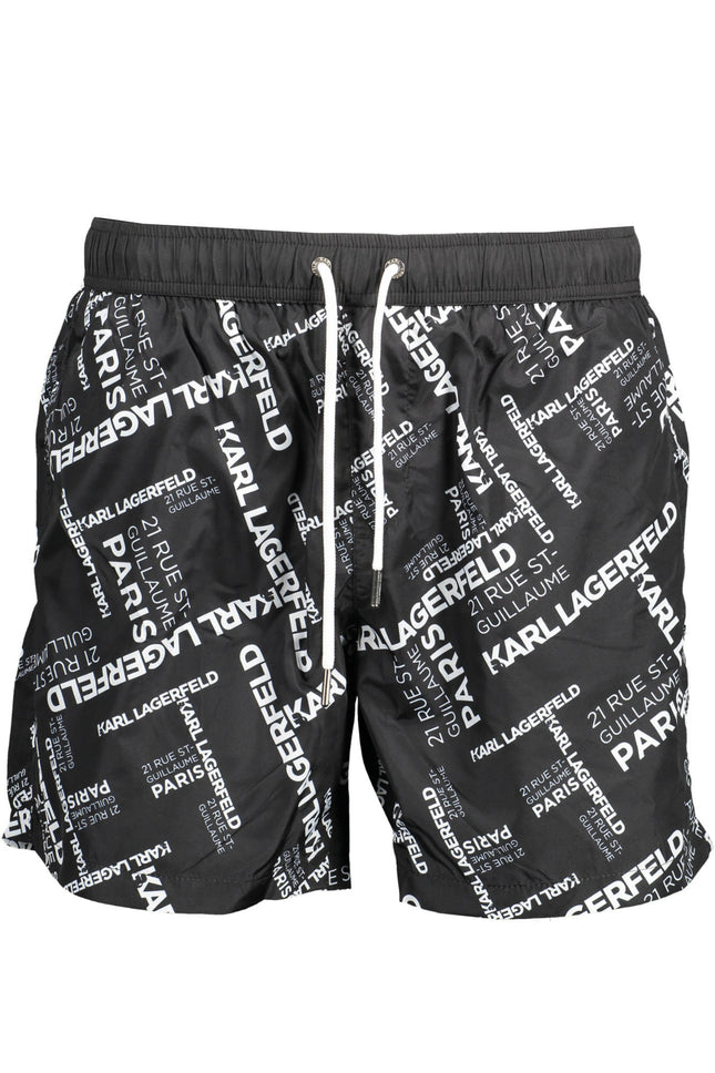 KARL LAGERFELD BEACHWEAR COSTUME PARTS UNDER MAN BLACK-0