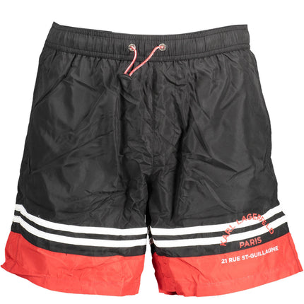 KARL LAGERFELD BEACHWEAR SWIMSUIT BLACK MEN'S BOTTOM-0