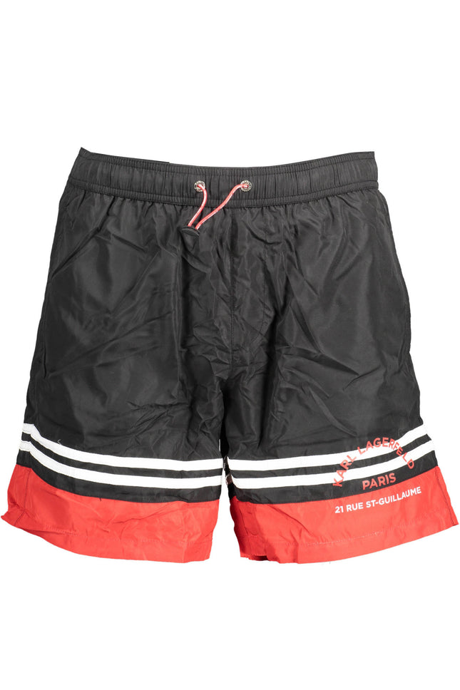 KARL LAGERFELD BEACHWEAR SWIMSUIT BLACK MEN'S BOTTOM-0