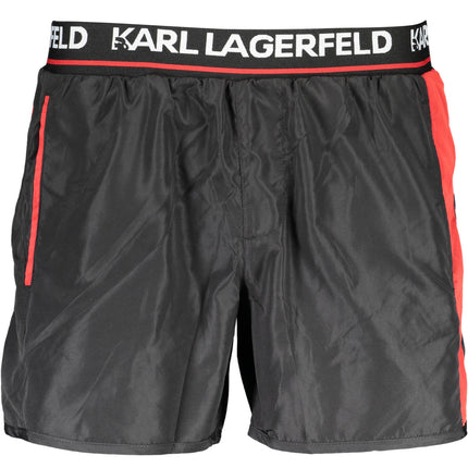 KARL LAGERFELD BEACHWEAR SWIMSUIT BLACK MEN'S BOTTOM-0
