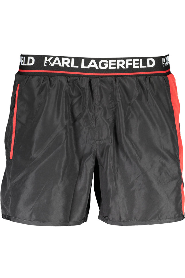 KARL LAGERFELD BEACHWEAR SWIMSUIT BLACK MEN'S BOTTOM-0
