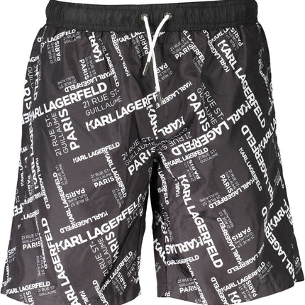KARL LAGERFELD BEACHWEAR SWIMSUIT PARTS UNDER MAN BLACK-0