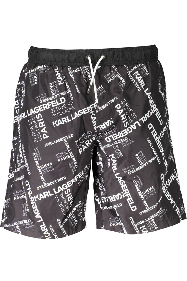 KARL LAGERFELD BEACHWEAR SWIMSUIT PARTS UNDER MAN BLACK-0