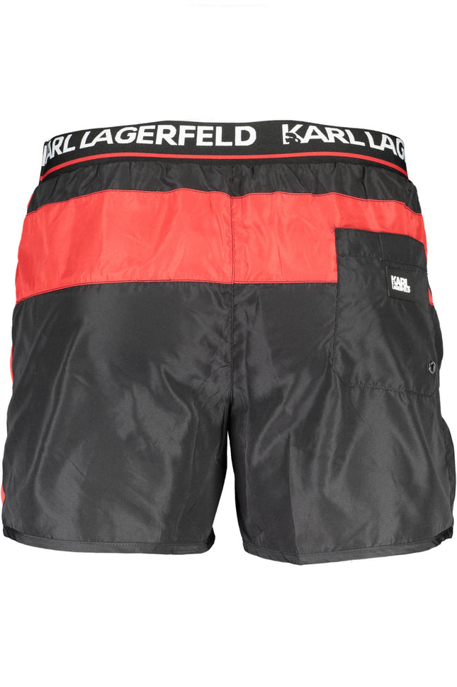 KARL LAGERFELD BEACHWEAR SWIMSUIT BLACK MEN'S BOTTOM-1