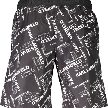 KARL LAGERFELD BEACHWEAR SWIMSUIT PARTS UNDER MAN BLACK-1