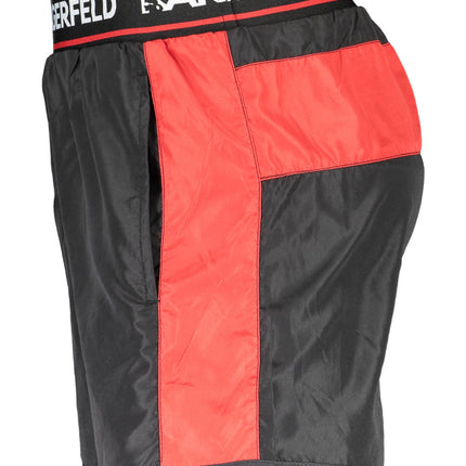 KARL LAGERFELD BEACHWEAR SWIMSUIT BLACK MEN'S BOTTOM-2