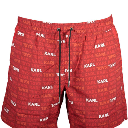 KARL LAGERFELD BEACHWEAR SWIMSUIT MEN'S BOTTOM RED-0