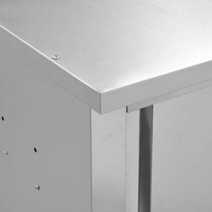 Keukenbovenkast Met Schuifdeuren Roestvrij Staal - XdropX