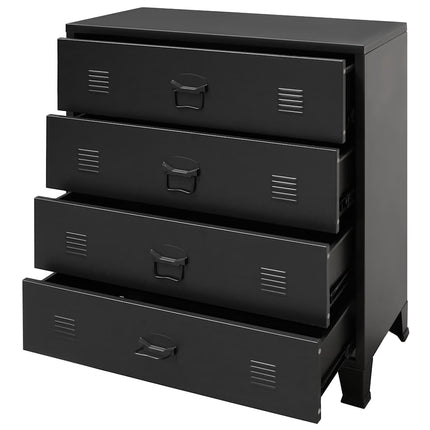 Ladekast Industriële Stijl 78X40X93 Cm Metaal - XdropX
