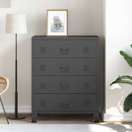 Ladekast Industriële Stijl 78X40X93 Cm Metaal - XdropX