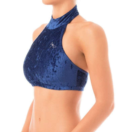 Velvet Halter Top Sports Bra – Lisette-11