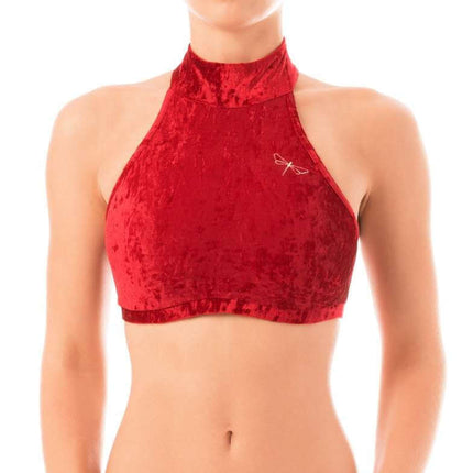 Velvet Halter Top Sports Bra – Lisette-12