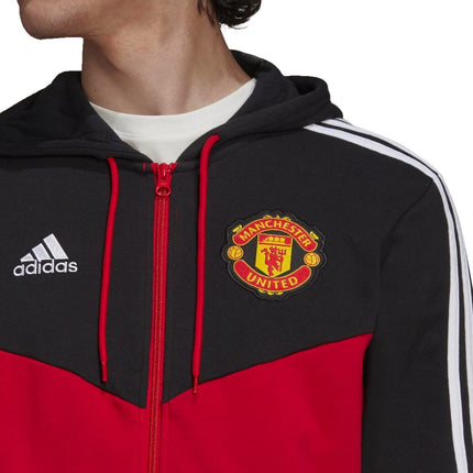 Manchester United Casual 3S hooded presentation jacket 2021/22 - Adidas-3