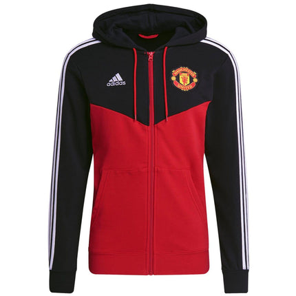Manchester United Casual 3S hooded presentation jacket 2021/22 - Adidas-0