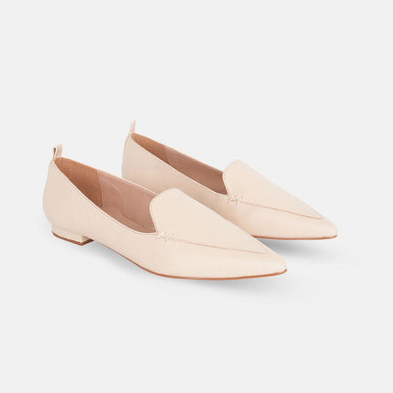 Black Leather Ballerinas Butia – Women’s Pointed-Toe Flat Shoes-4