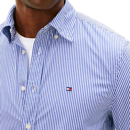 TOMMY HILFIGER - Men's poplin TH Flex shirt  - Size XL-3