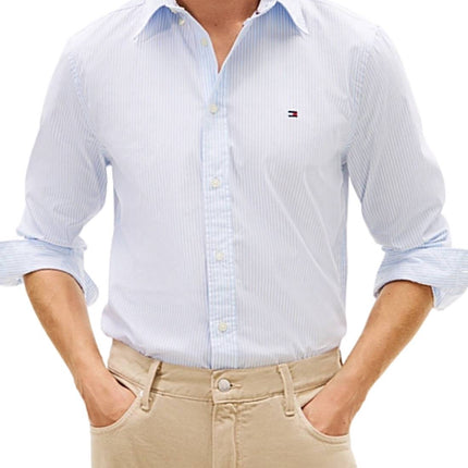 TOMMY HILFIGER - Men's poplin TH Flex shirt  - Size XL-4