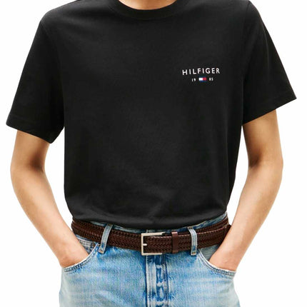 TOMMY HILFIGER - Men's T-shirt with printed logo  - Size XL-0