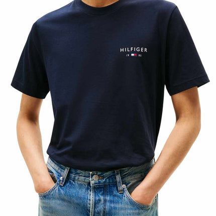 TOMMY HILFIGER - Men's T-shirt with printed logo  - Size XL-4