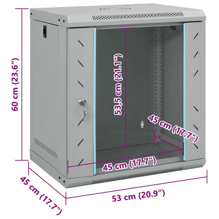 Netwerk Kast Met Opslag 53 X 45 X 60 Cm Staal - XdropX