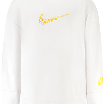 NIKE KIDS' WHITE ZIP-UP SWEATSHIRT-0
