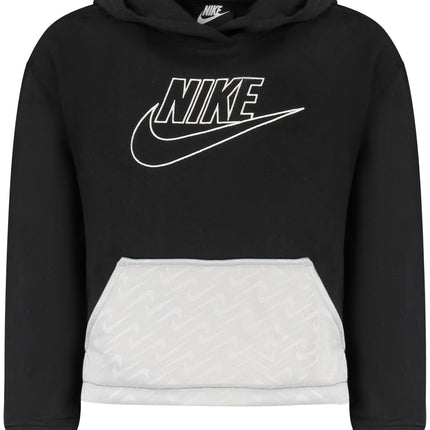 NIKE KIDS' BLACK ZIP-UP SWEATSHIRT-0