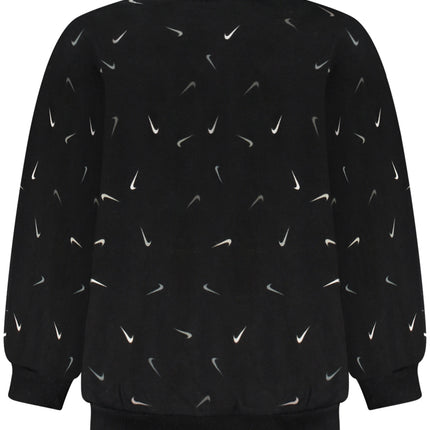 NIKE KIDS' BLACK ZIP-UP SWEATSHIRT-1