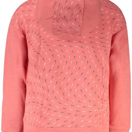 NIKE ZIPPED SWEATSHIRT FOR GIRLS, PINK-1