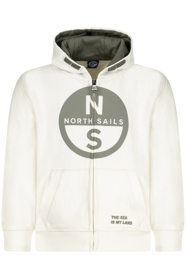 NORTH SAILS CHILDREN'S WHITE ZIP-UP SWEATSHIRT-0