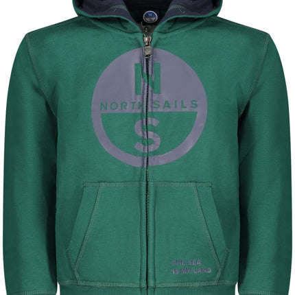 NORTH SAILS CHILDREN'S GREEN ZIP-UP SWEATSHIRT-0