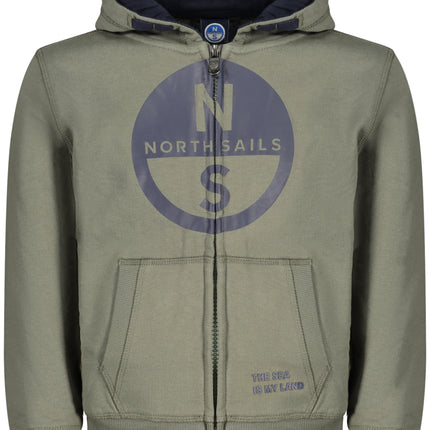 NORTH SAILS CHILDREN'S GREEN ZIP-UP SWEATSHIRT-0