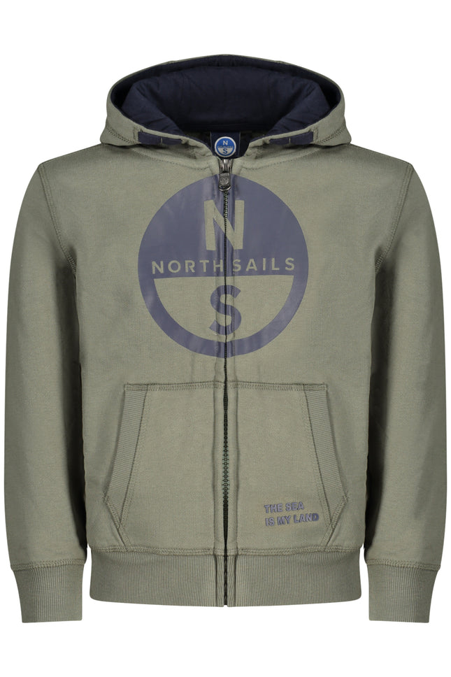 NORTH SAILS CHILDREN'S GREEN ZIP-UP SWEATSHIRT-0