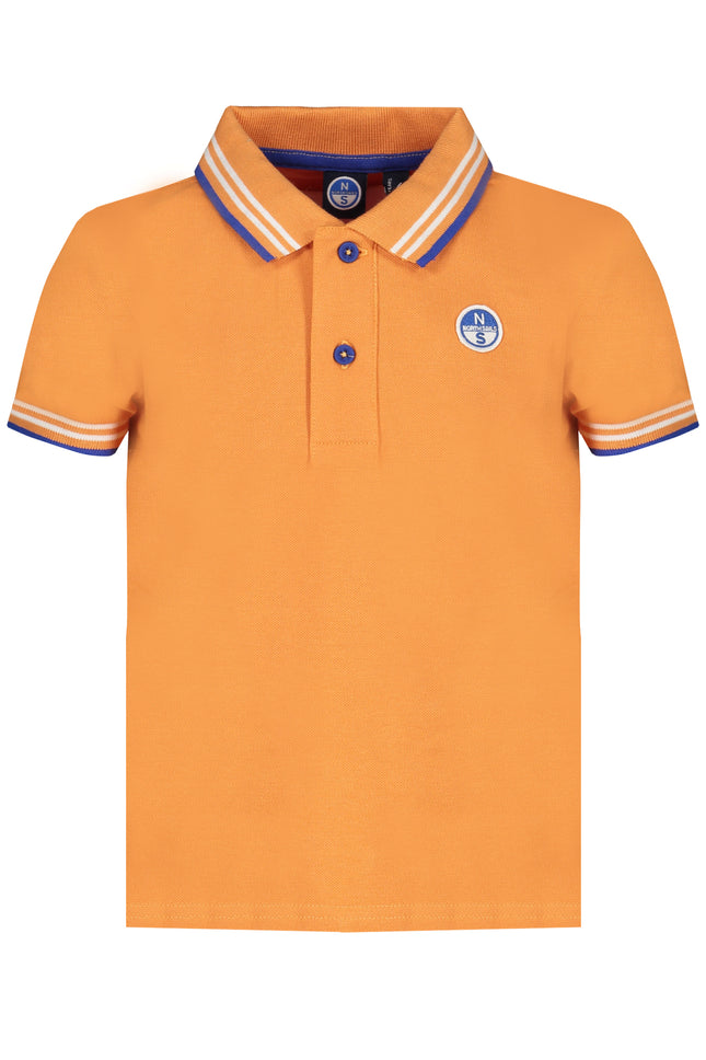 NORTH SAILS ORANGE SHORT SLEEVED POLO SHIRT FOR CHILDREN-0